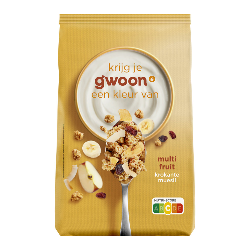 G'woon krokante muesli multivruchten