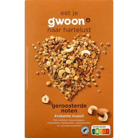 G'woon krokante muesli noten