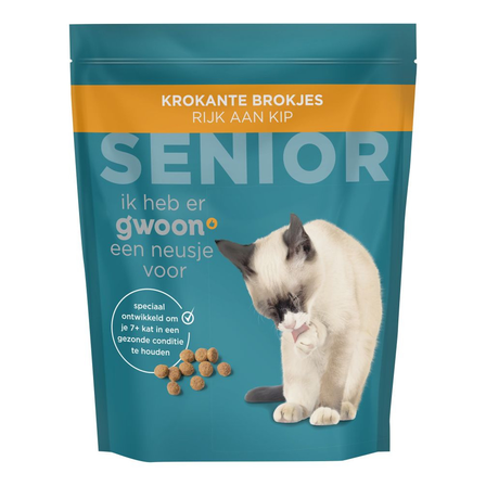 g'woon Senior Krokante Brokjes Rijk aan Kip