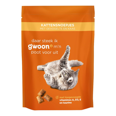 G'woon kattensnoepjes kaas en gevogelte
