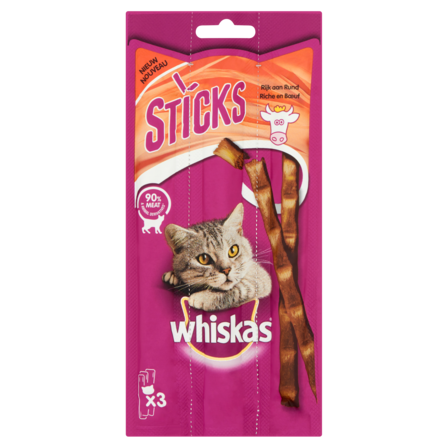 Whiskas Sticks - Rund - Kattensnack - 3 Stuks