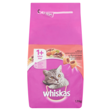 Whiskas 1+ Adult Droge Brokjes - Rund - Kattenvoer - 1,9 kg