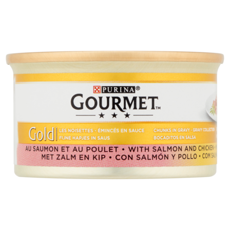 Gourmet Gold in Saus met Zalm & Kip