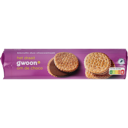 g'woon duo chocoladebiscuit