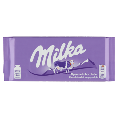 Milka Chocolade Reep Alpenmelk 100 g