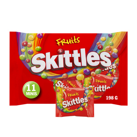 Skittles Fruits Mini's - 11 stuks - 198 g