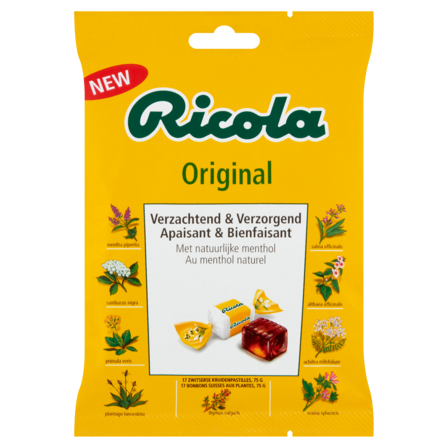 Ricola Original Zwitsere Kruidenpastilles 17 Stuks 75 g