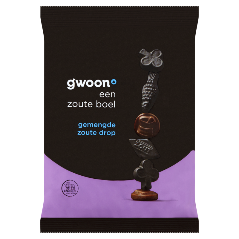 G'woon zoute dropmix 400gr