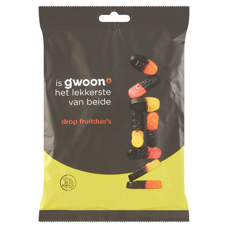 G'woon drop fruit duo's 400gr