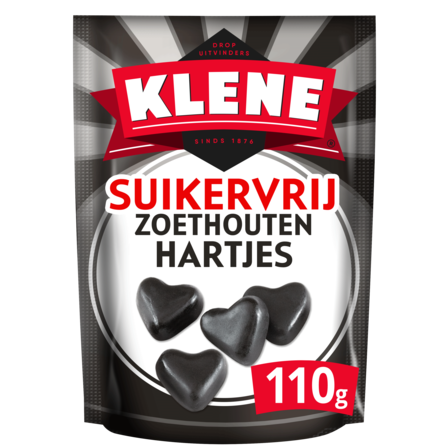 Klene Suikervrij Zoethouten Hartjes 110 g