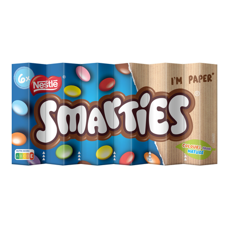 SMARTIES Mini chocolade uitdeelzak 6-pack