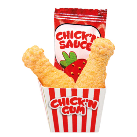 Funny candy chick'n gum