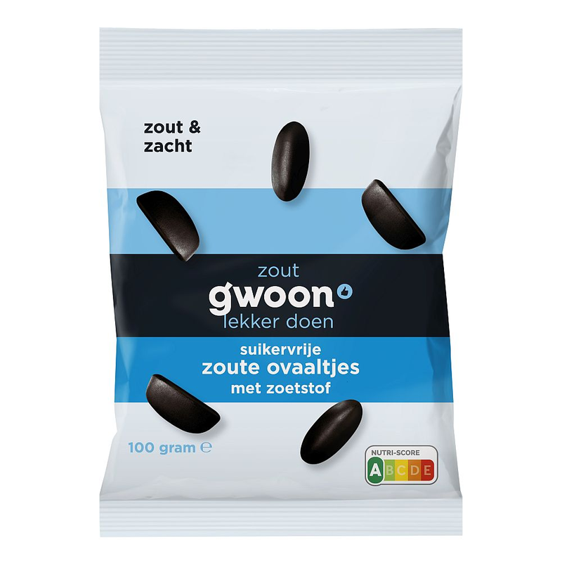 G'woon Zoute Ovaaltjes Suikervrij