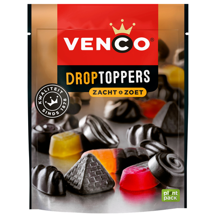Venco droptoppers zacht & zoet