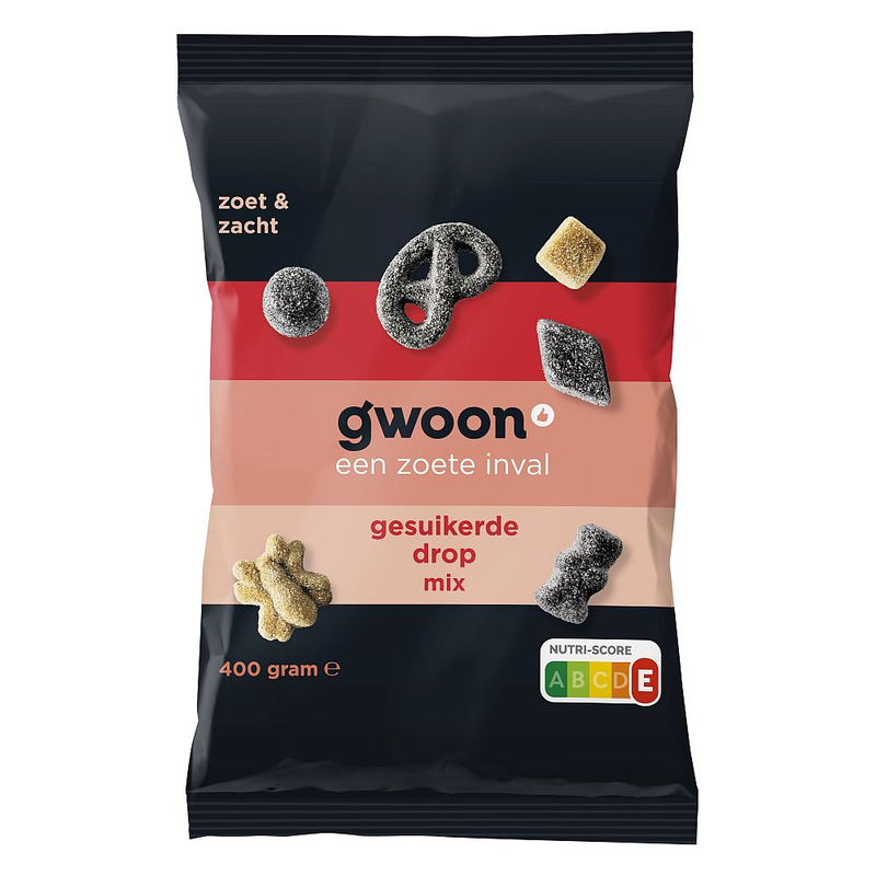G'woon dropmix gesuikerd 400g