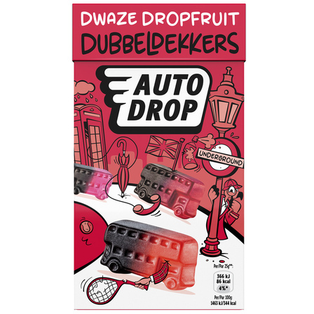 Autodrop dwaze dropfruit dubbeldekkers
