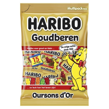 Haribo goudberen uitdeelverpakking