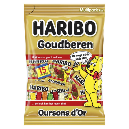 Haribo goudberen uitdeelverpakking