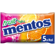 Mentos Chewy Dragees Fruit 5 x 37,5 g