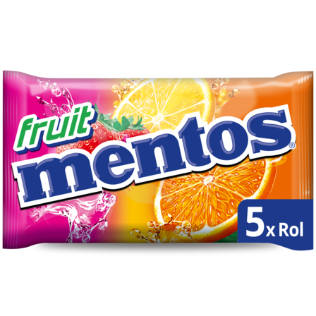 Mentos Chewy Dragees Fruit 5 x 37,5 g