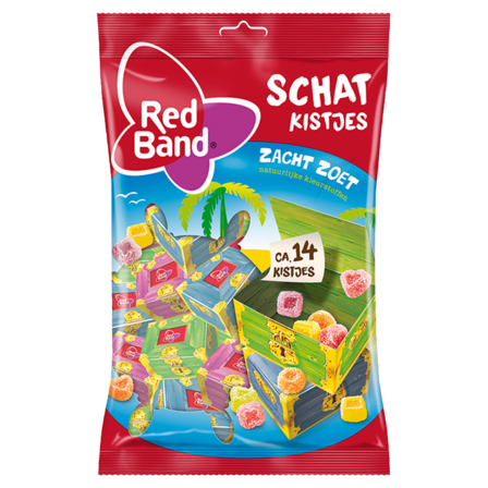 Red Band Schatkistjes Uitdeelverpakking Zacht Zoet Snoep 228 g