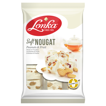 Lonka Soft Nougat Pinda's & Vruchten 220 g