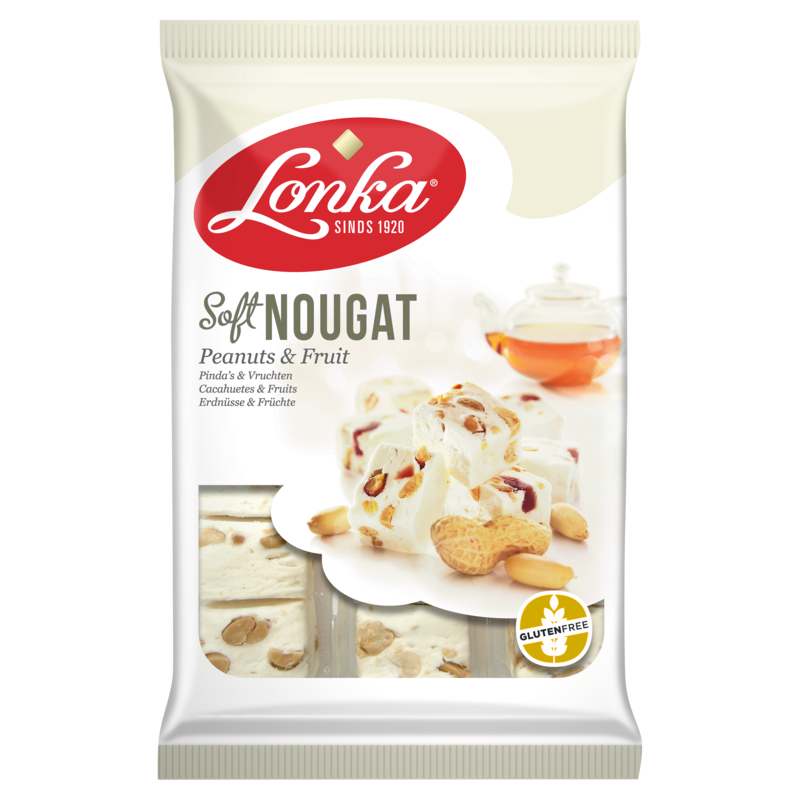Lonka Soft nougat pinda's & fruit