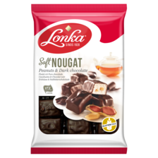 Lonka Soft Nougat Pinda's & Pure Chocolade