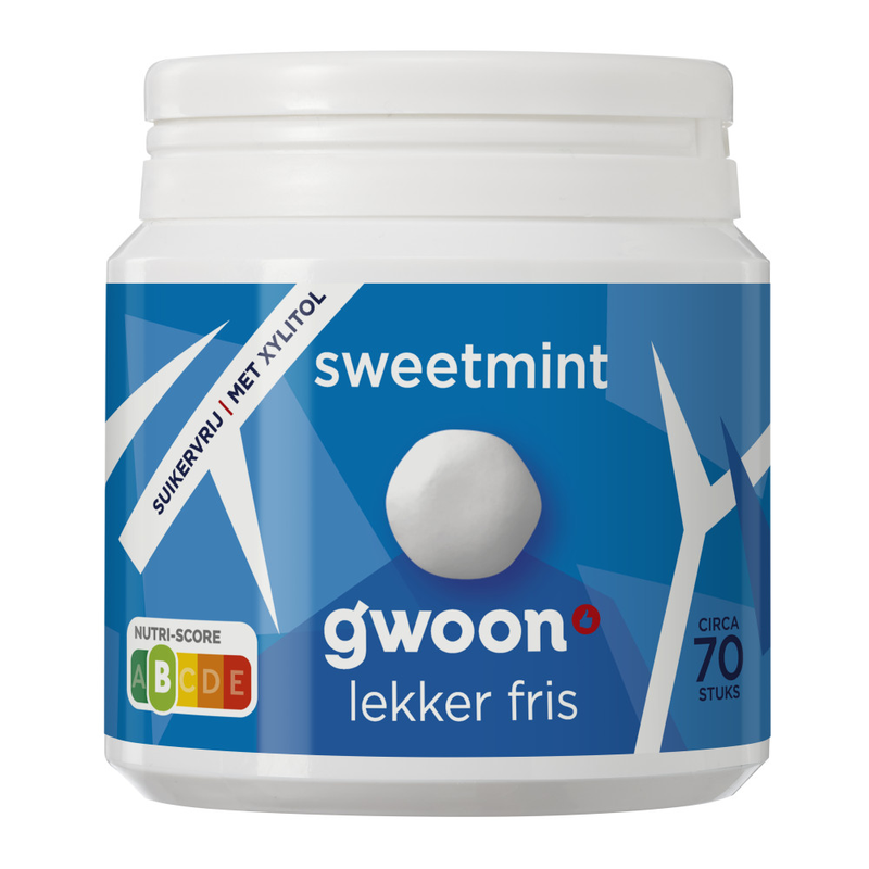 G'woon kauwgom sweetmint 70st