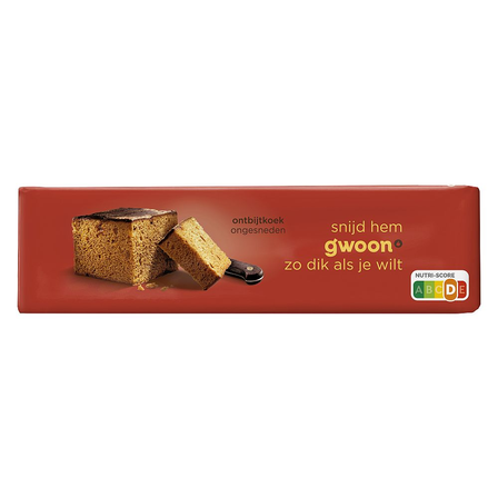 g'woon Ongesneden Ontbijtkoek