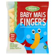 Sore Baby Mais Fingers Aardbei 6+ Maanden