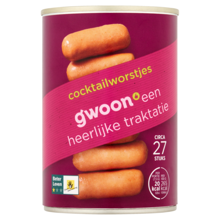 g'woon Cocktailworstjes 400 g