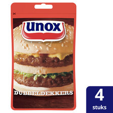 Unox Hamburgers Dubbeldekker 160 g