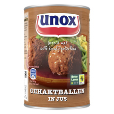 Unox gehaktballen in jus