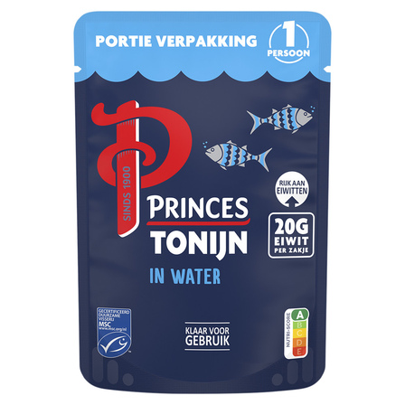 Princes tonijn in water pouch