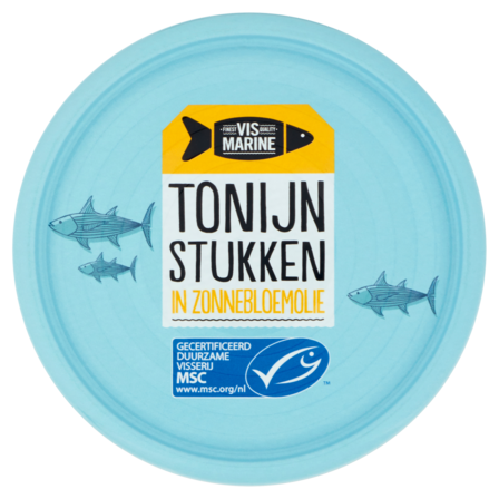 Vis Marine Tonijnstukken in Zonnebloemolie 160 g