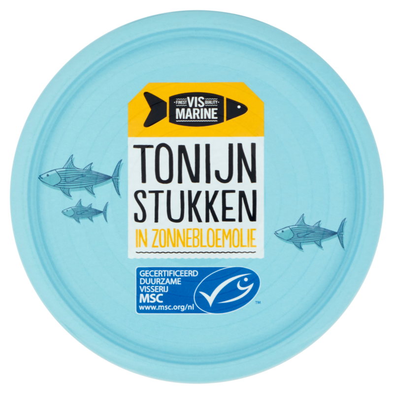 Vis Marine Tonijnstukken in Zonnebloemolie