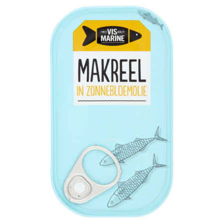 Vis Marine Makreel in Zonnebloemolie 125 g