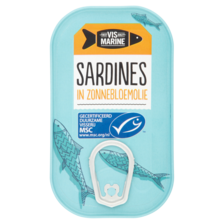 Vis Marine Sardines in Zonnebloemolie 125 g