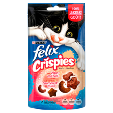 Felix Crispies met Zalm- en Forelsmaak Kattensnack 45 g