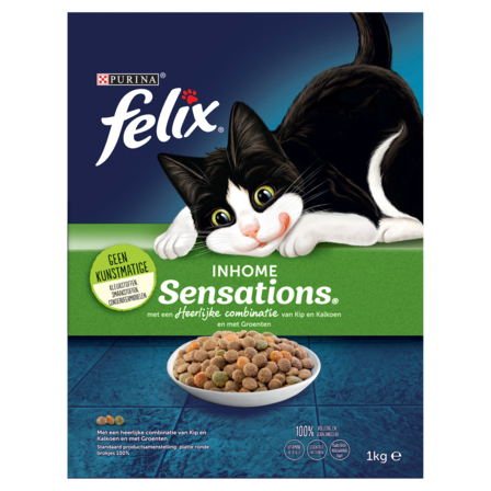 PURINA Felix Inhome Sensations met Kip en Kalkoen en met Groenten