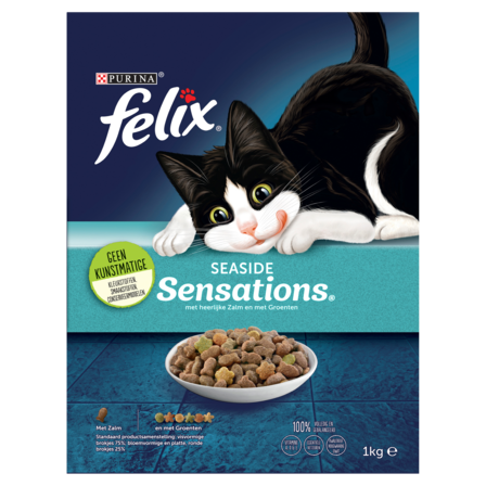 PURINA®  Felix® Seaside Sensations met Zalm en met Groenten 1000g