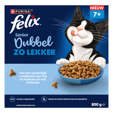 Felix Dubbel Zo Lekker Senior met kip en kalkoen