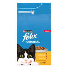 Felix original kattenvoer met kip, kalkoen en groe...