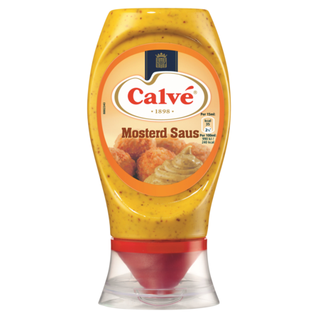 Calvé Saus Squeeze Mosterd 250 ml