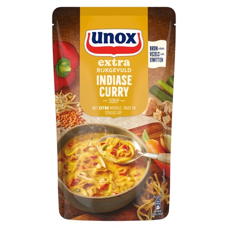 Unox Soep In Zak Extra Rijkgevuld Indiase Currysoep 570 ml