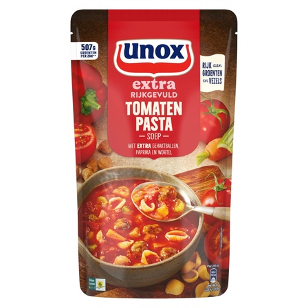 Unox Extra Rijk Gevulde  Tomaten Pastasoep