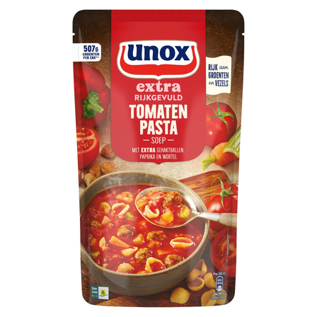 Unox Extra Rijk Gevulde Tomaten Pastasoep