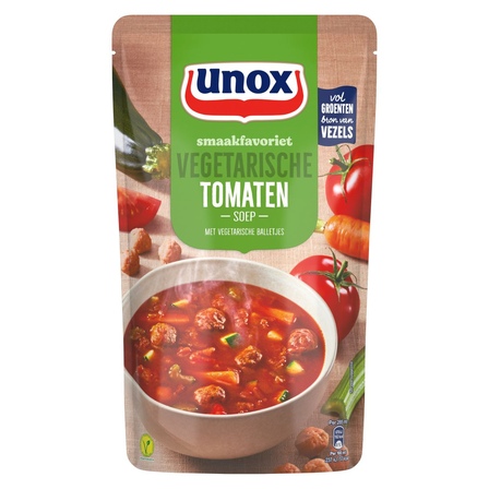 Unox Soep In Zak Tomatensoep met Vegetarische Balletjes 570 ml