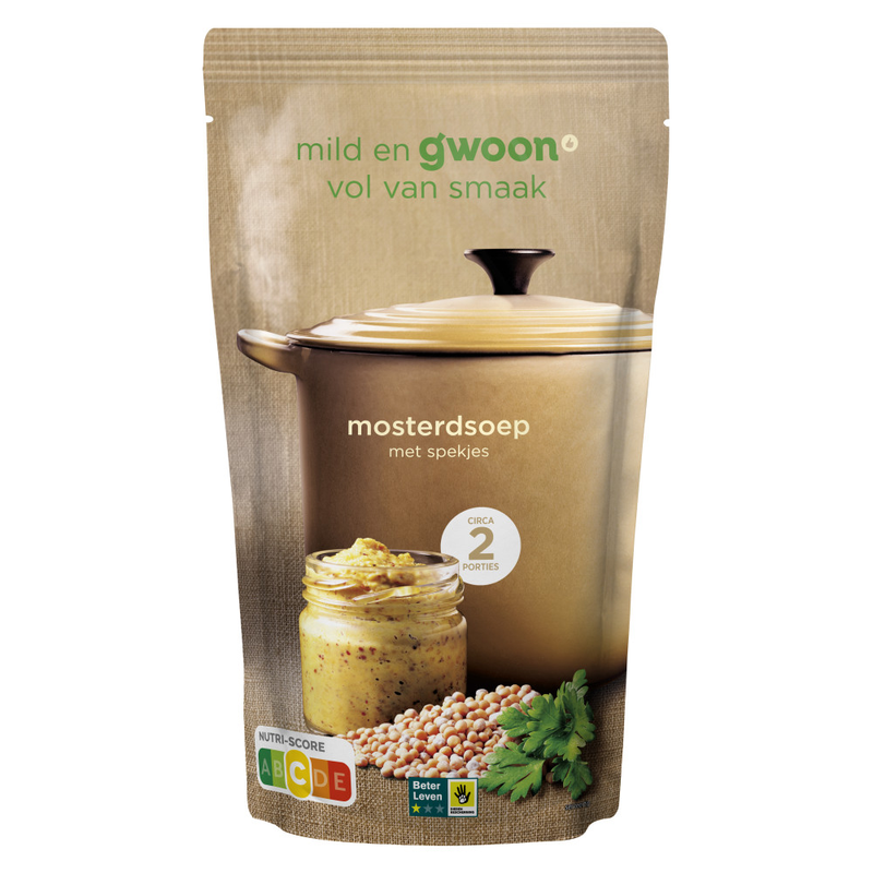G'woon Mosterdsoep met spekjes